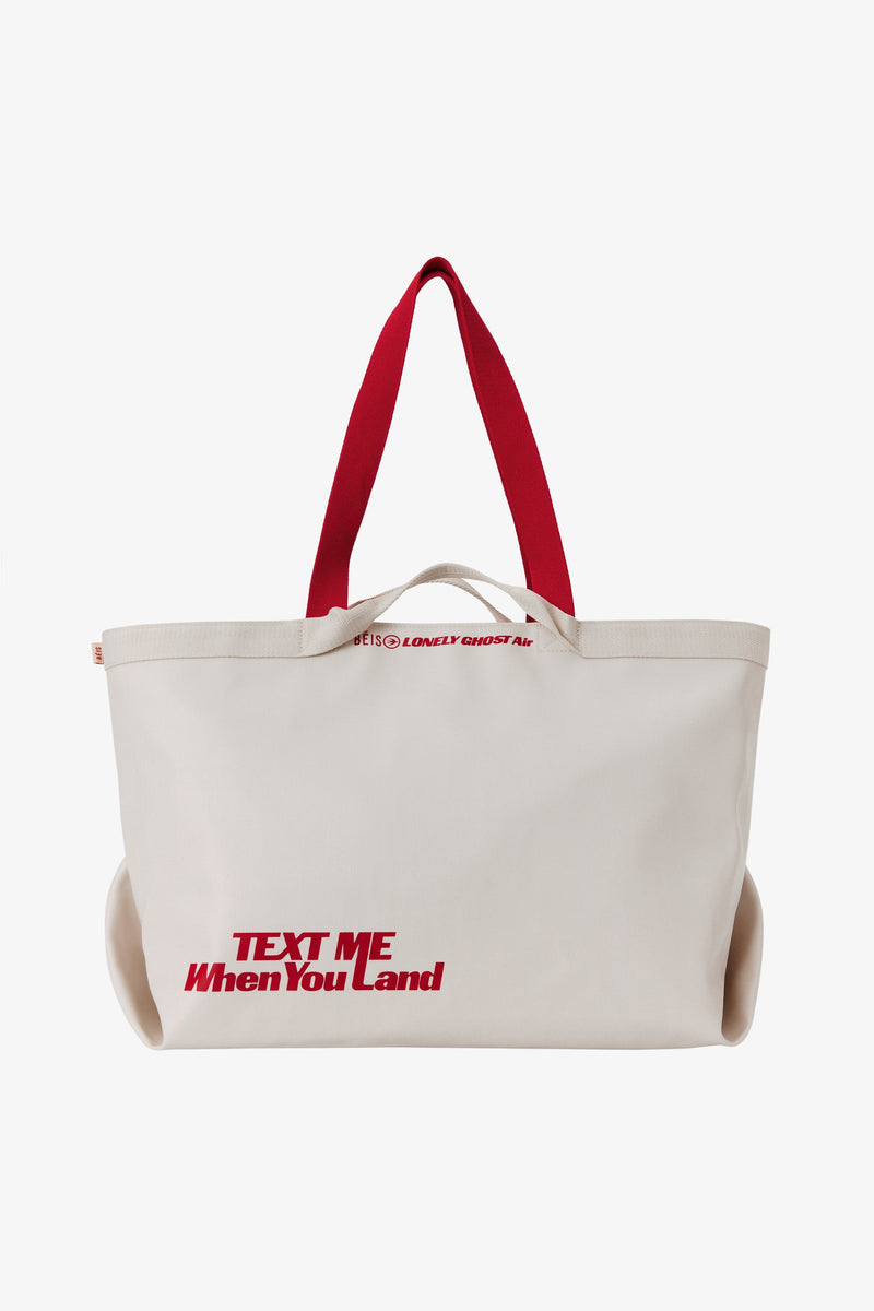 The Travel Tote in Ghost White