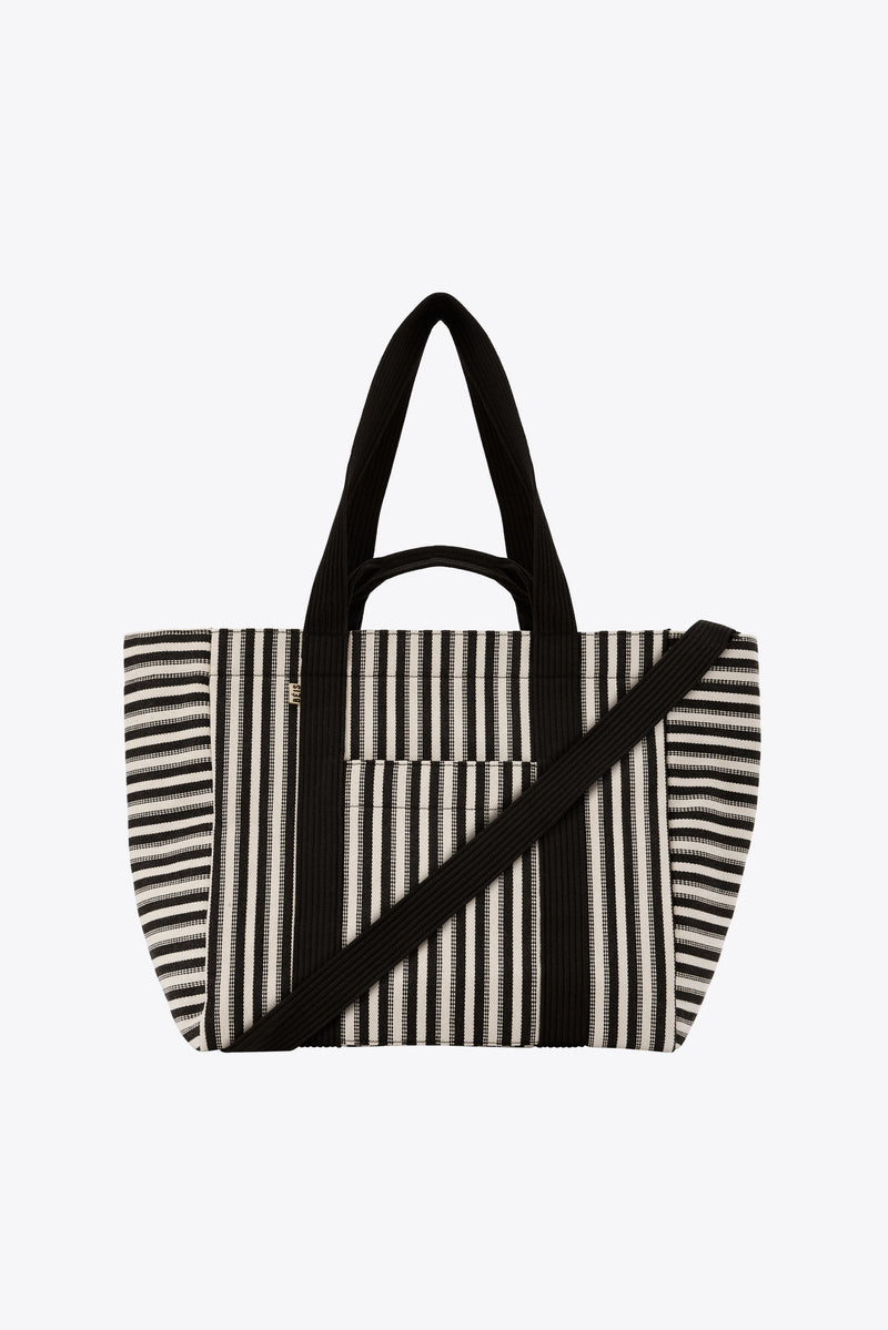 Resale The Vacation Tote in Black Stripe