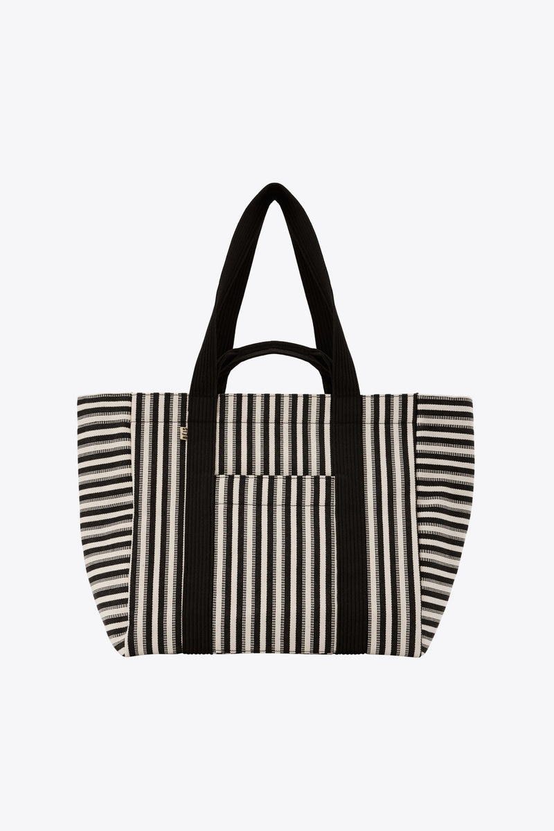 Resale The Vacation Tote in Black Stripe