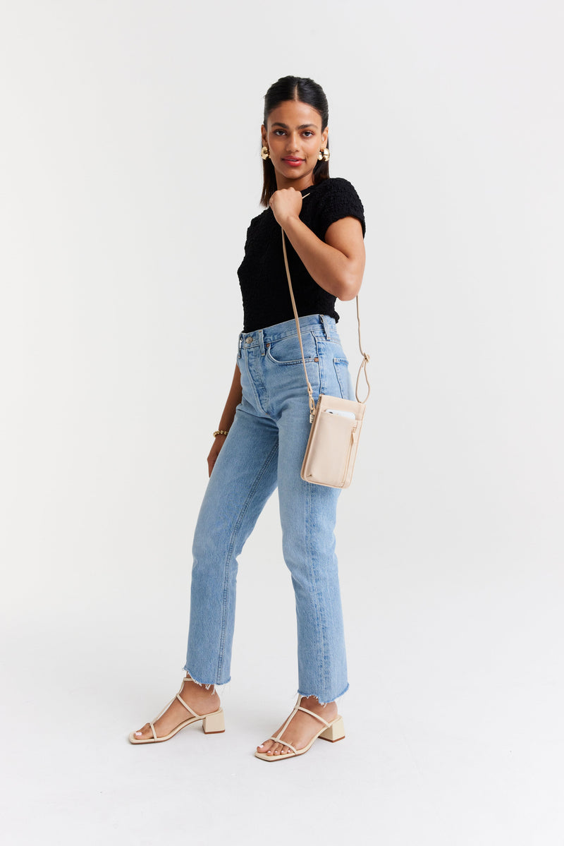 Resale The ID Crossbody Bag in Beige