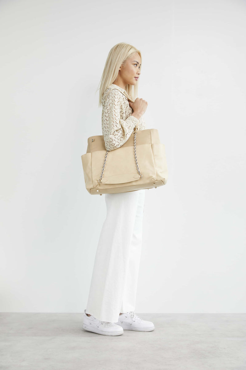 The Diaper Bag in Beige