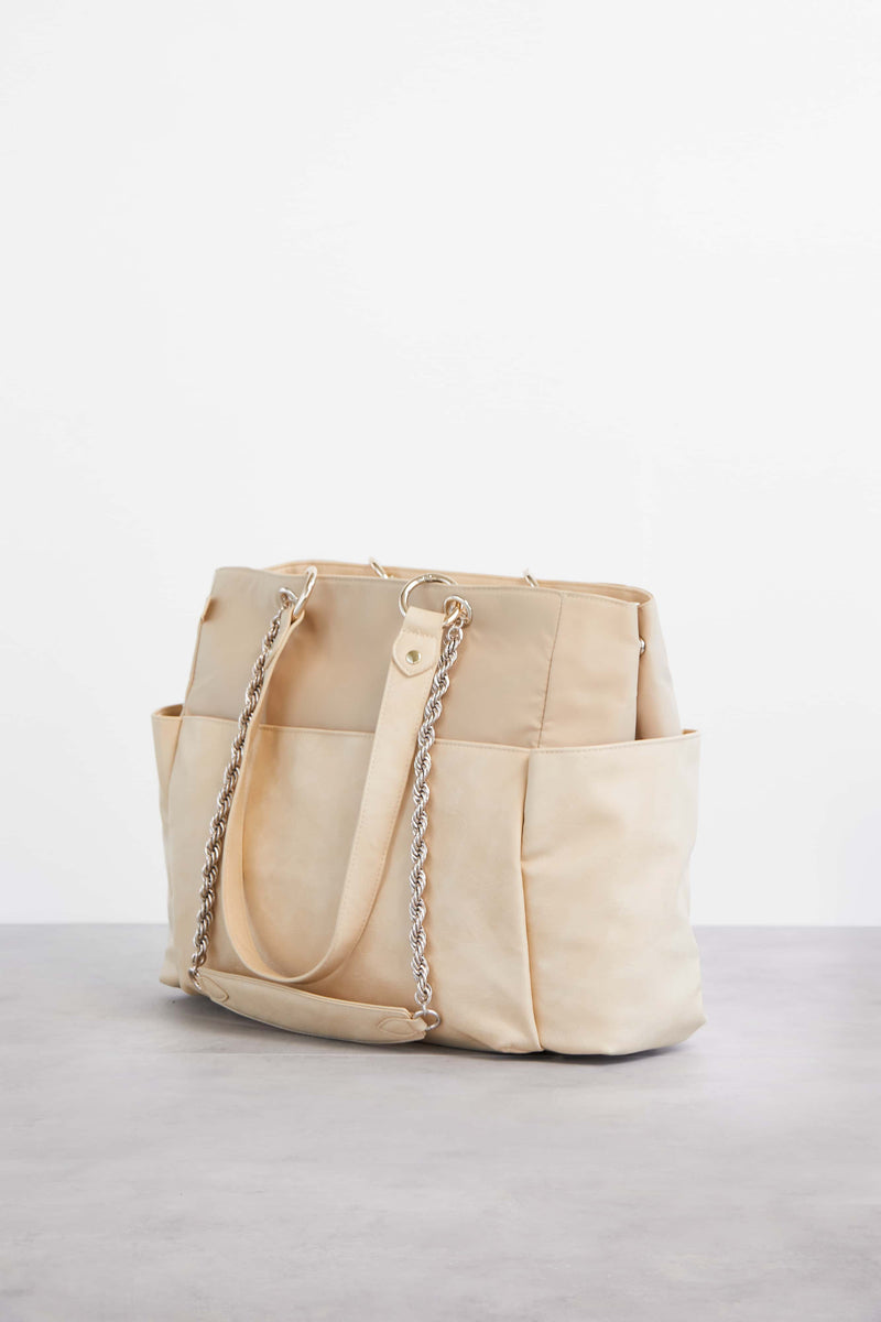 The Diaper Bag in Beige