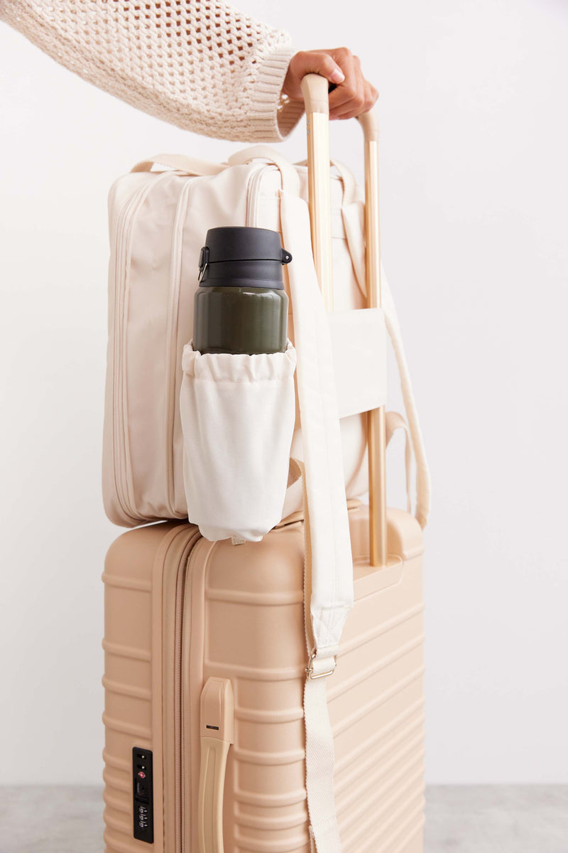 The Expandable Backpack in Beige