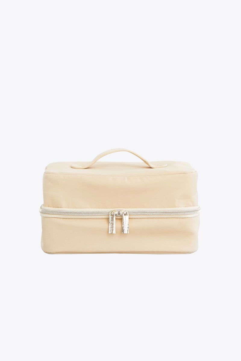 The Hanging Cosmetic Case in Beige