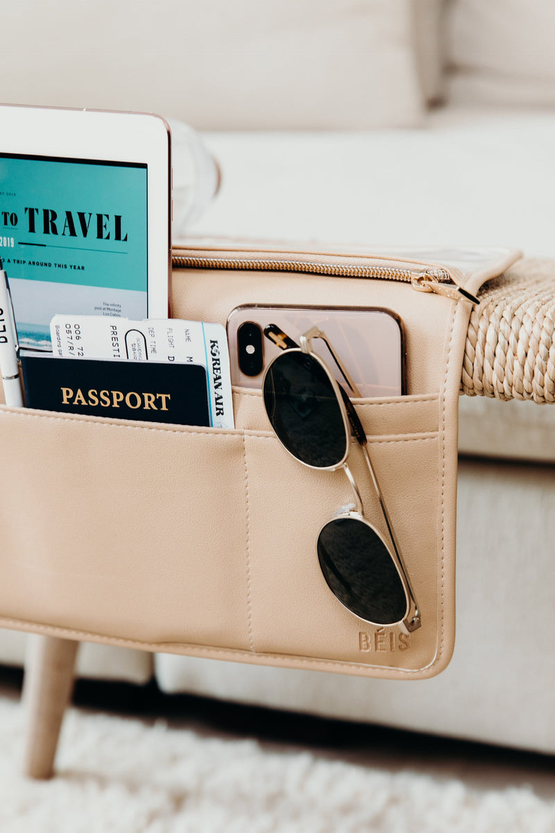 The Seatback Organizer in Beige