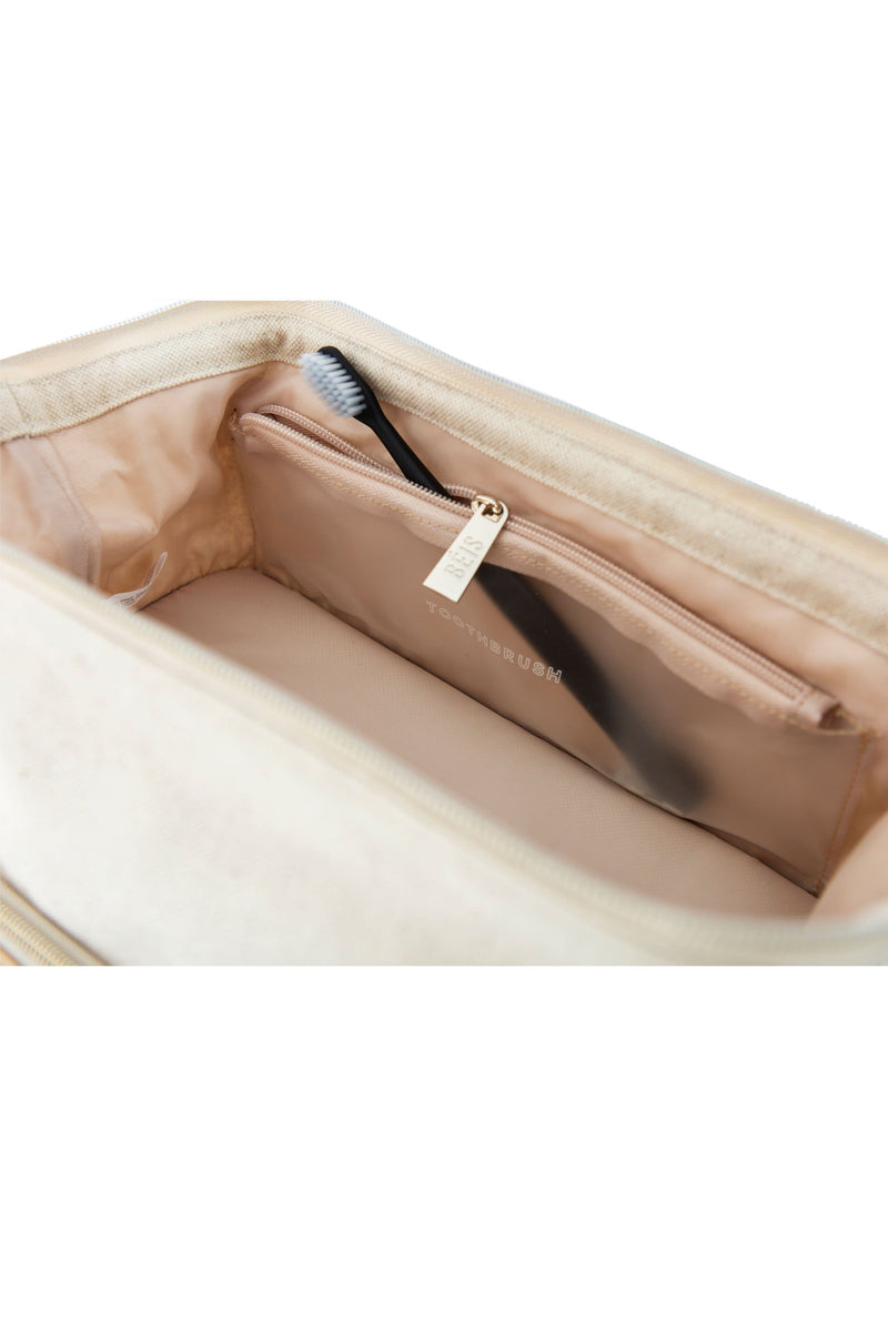 The Dopp Kit in Beige