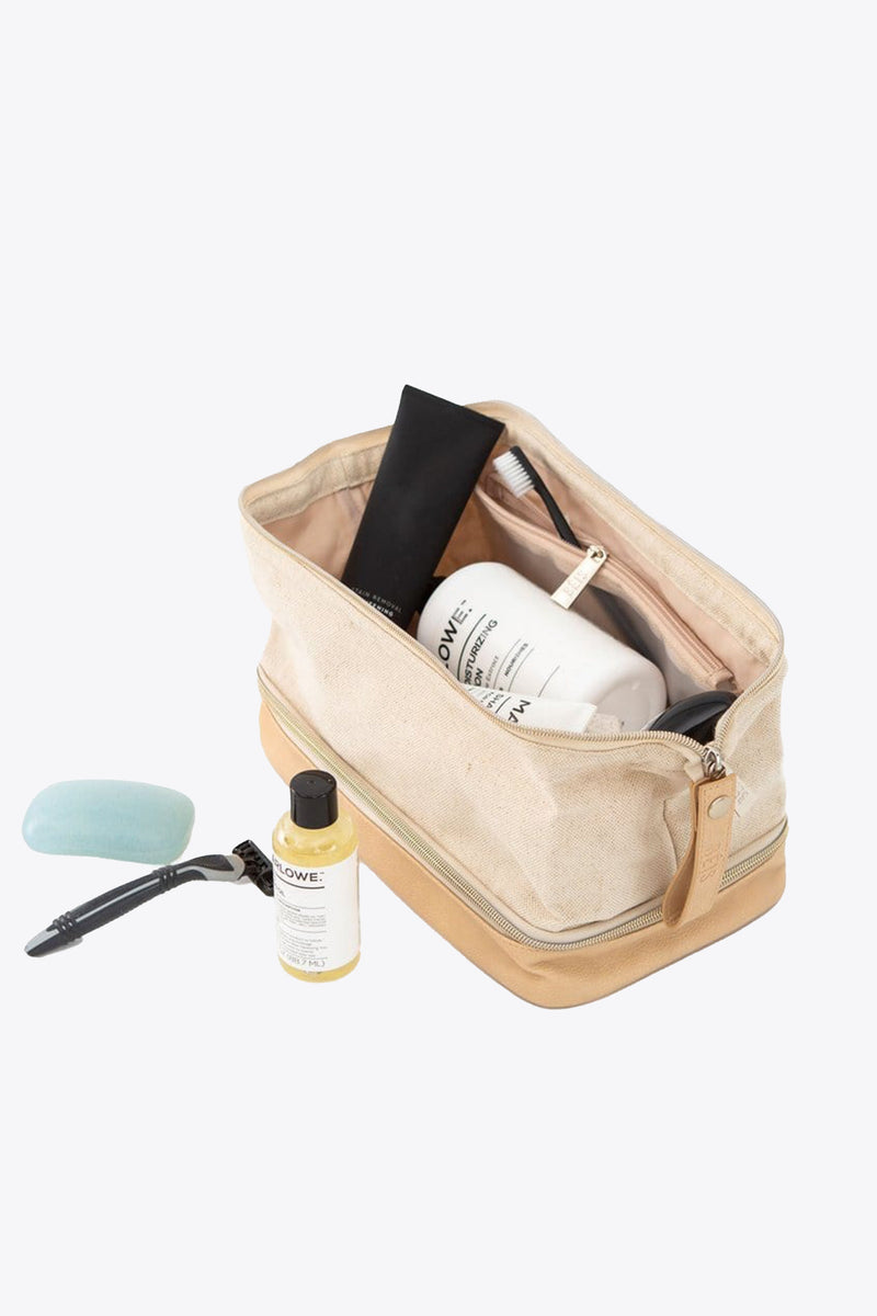 The Dopp Kit in Beige