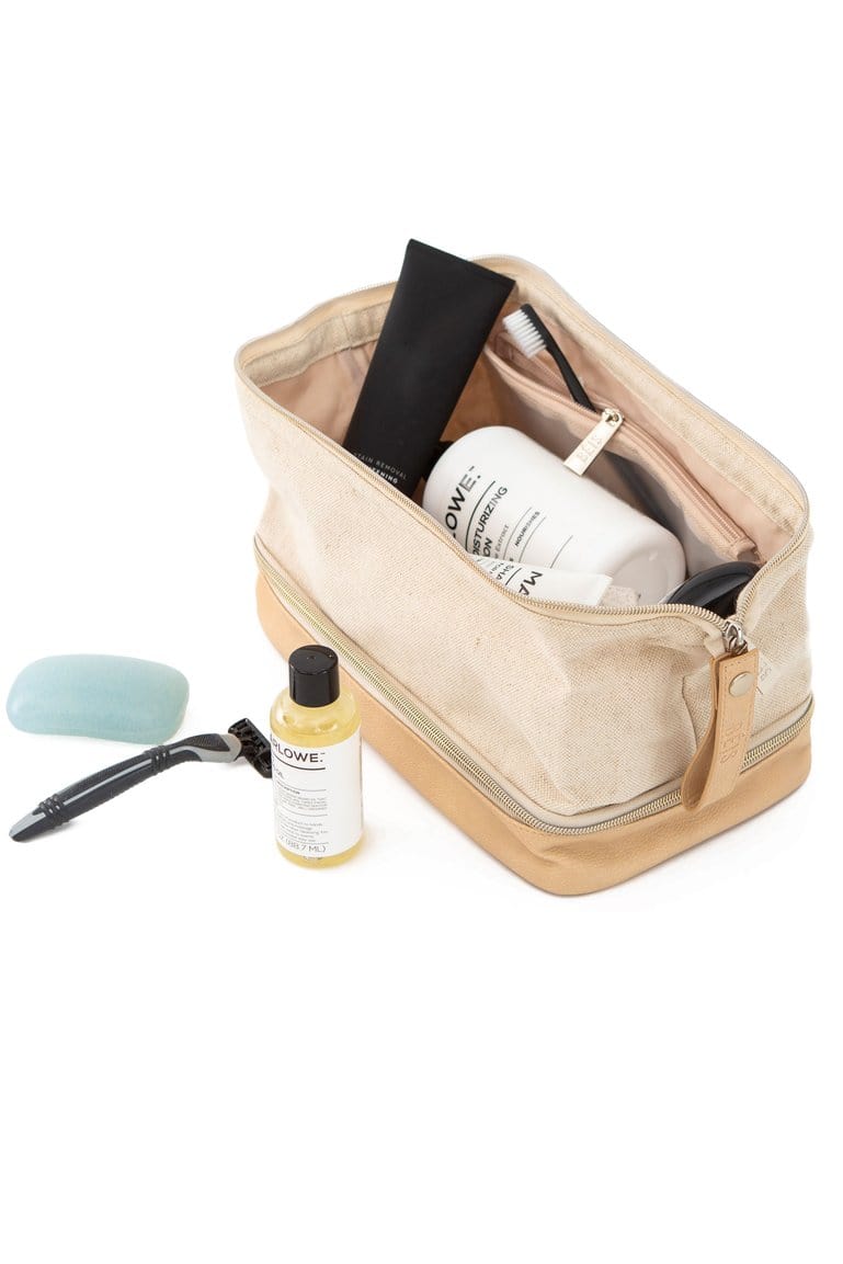 The Dopp Kit in Beige