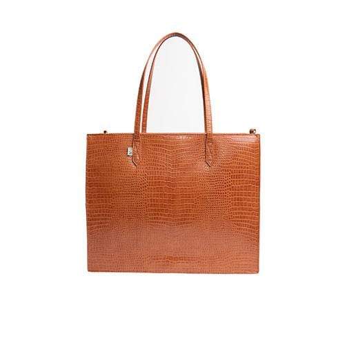 Resale The Large Work Tote in Cognac Croc